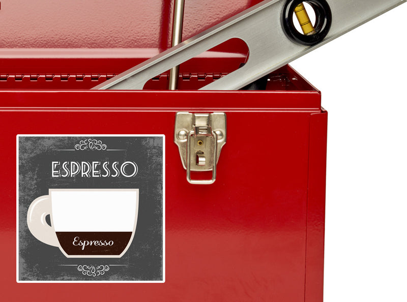 2 x Espresso Coffee Shop Vinyl Sticker Business