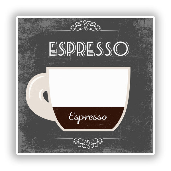 2 x Espresso Coffee Shop Vinyl Sticker Business #7976