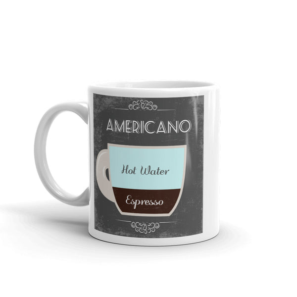 Americano Coffee Shop High Quality 10oz Coffee Tea Mug #7978