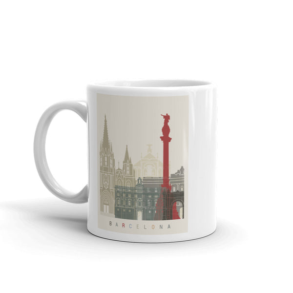 Barcelona Skyline High Quality 10oz Coffee Tea Mug #7983