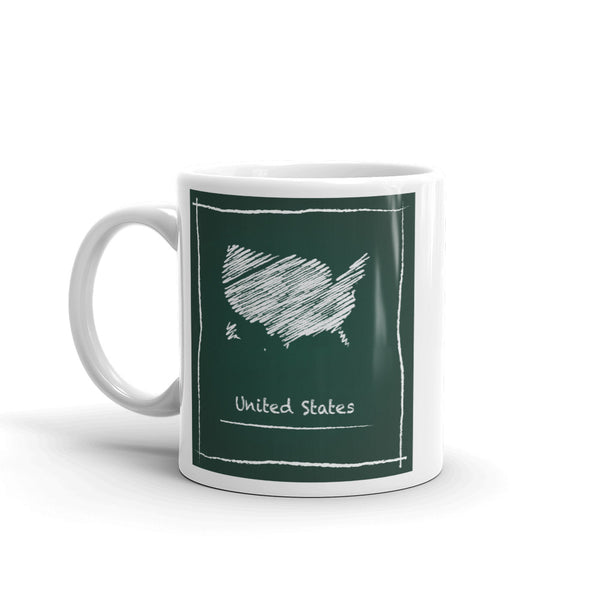 United States of America Sketch High Quality 10oz Coffee Tea Mug #7986