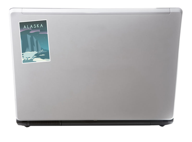 2 x Alaska Vinyl Stickers Travel Luggage