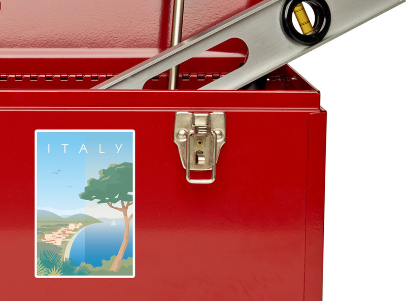 2 x Italy Skyline Vinyl Stickers Travel Luggage