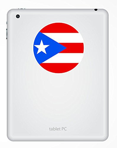2 x Puerto Rico Flag Vinyl Sticker