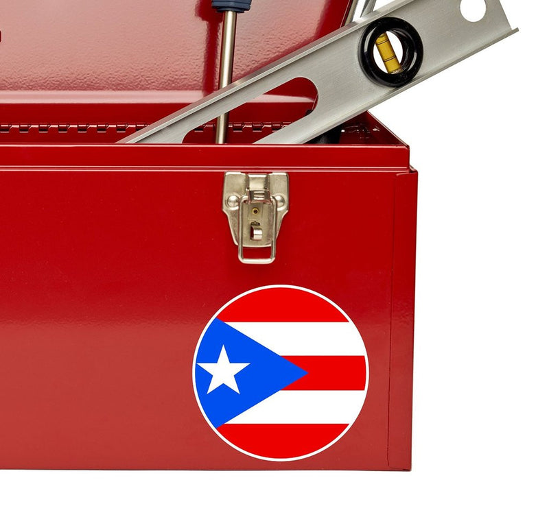 2 x Puerto Rico Flag Vinyl Sticker