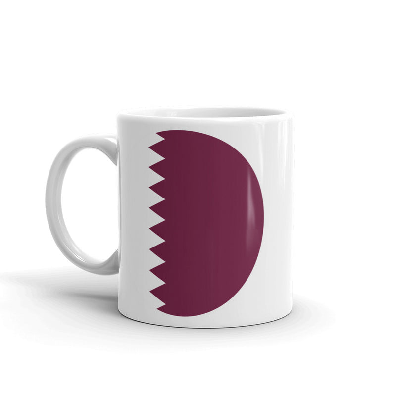 Qatar Doha Flag Map High Quality 10oz Coffee Tea Mug