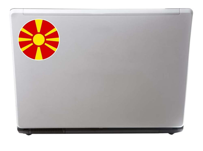 2 x Macedonia Flag Map Vinyl Sticker