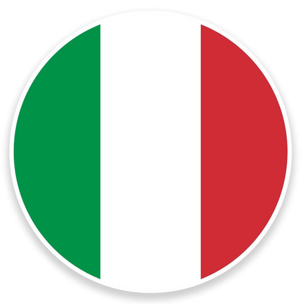 2 x Italy Flag Map Vinyl Sticker  #9066