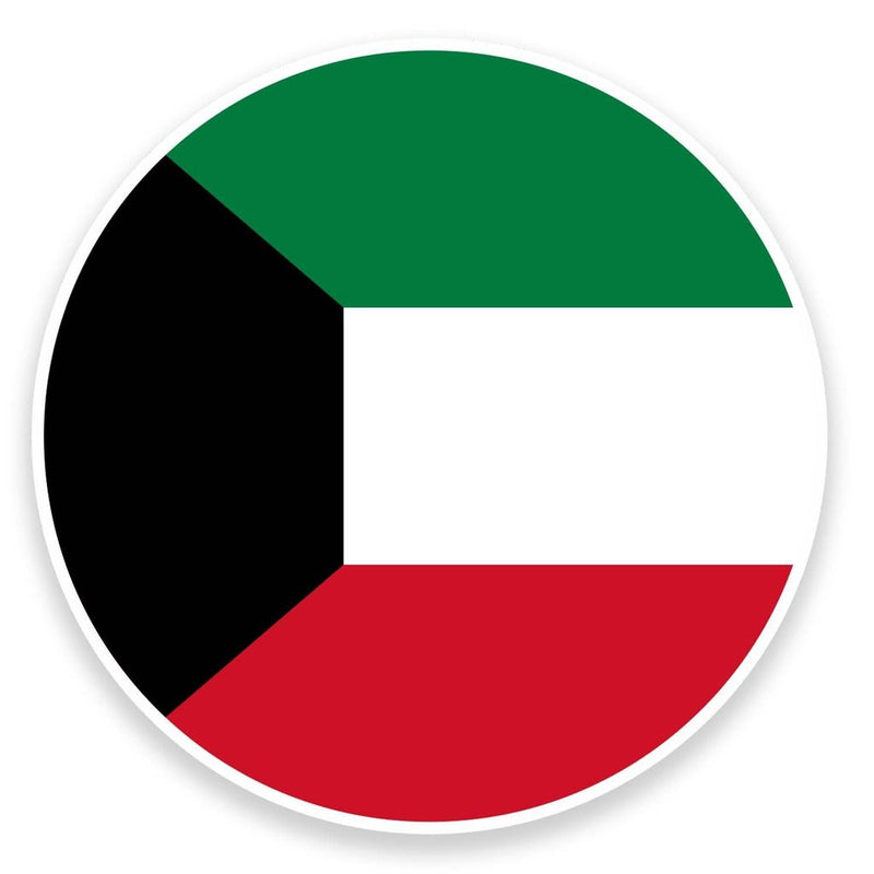 2 x Kuwait Flag Vinyl Sticker