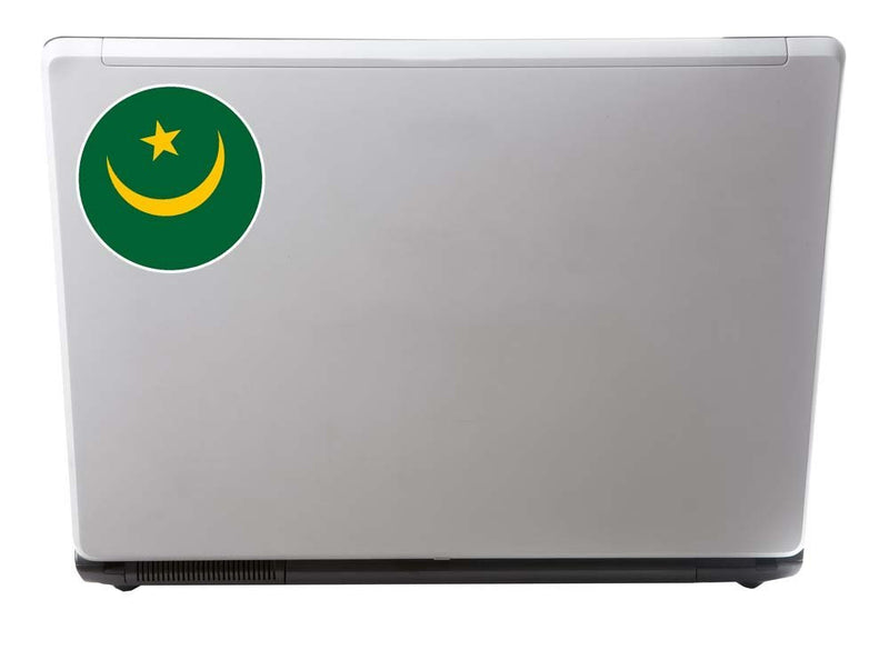 2 x Mauritania Flag Vinyl Sticker