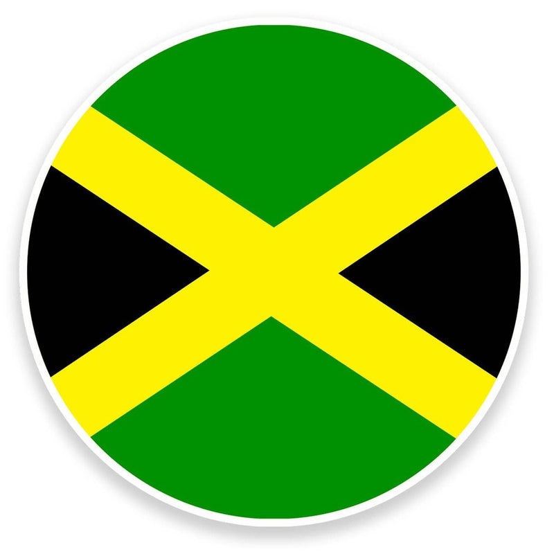 2 x Jamaica Flag Vinyl Sticker