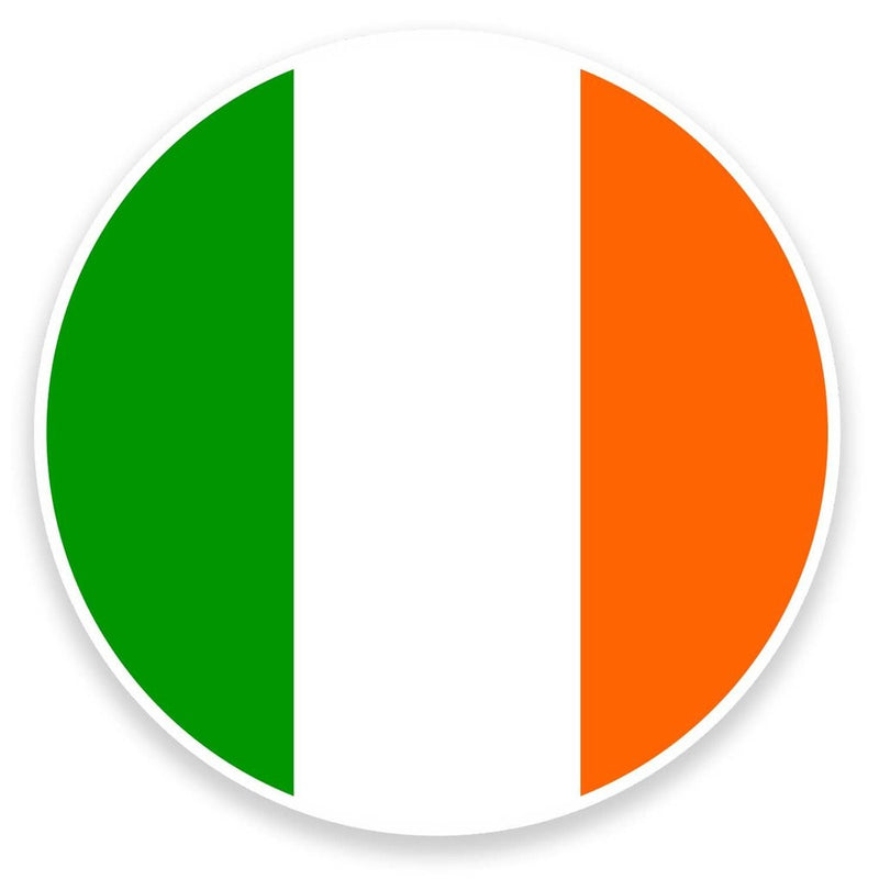 2 x Ireland Flag Vinyl Sticker