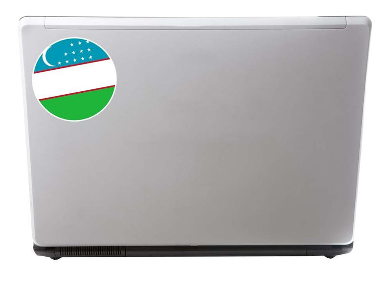2 x Uzbekistan Flag Vinyl Sticker