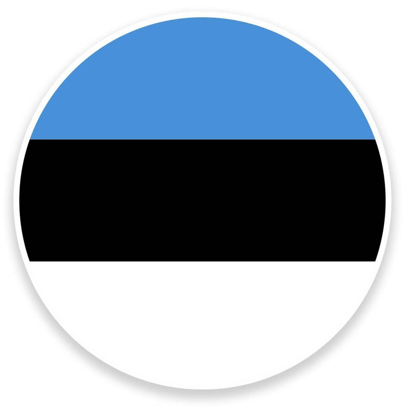 2 x Estonia Flag Vinyl Sticker