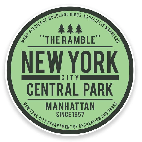 2 x Central Park New York USA Vinyl Sticker  #9116