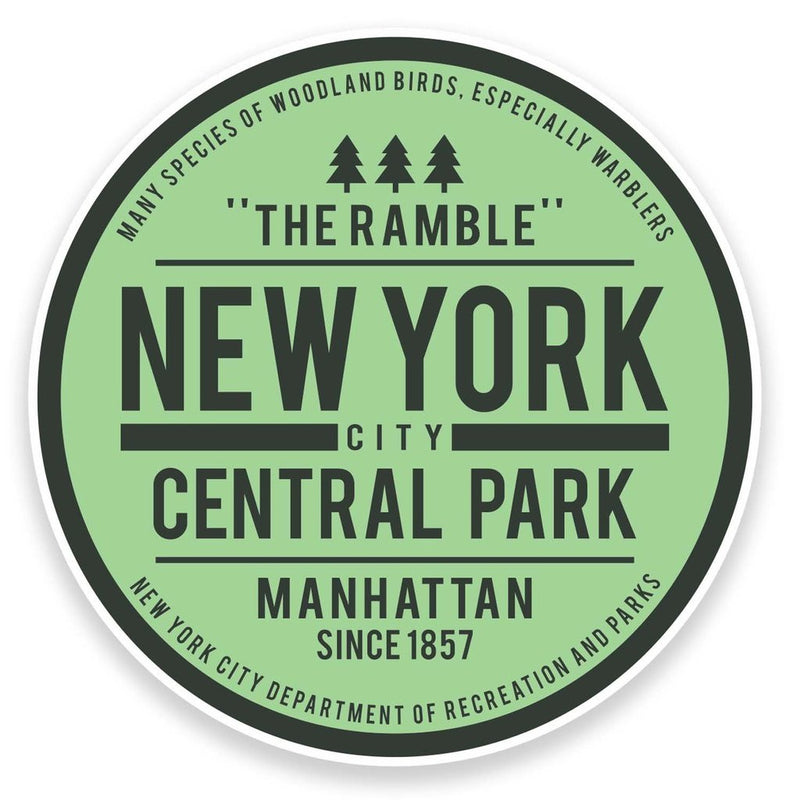 2 x Central Park New York USA Vinyl Sticker