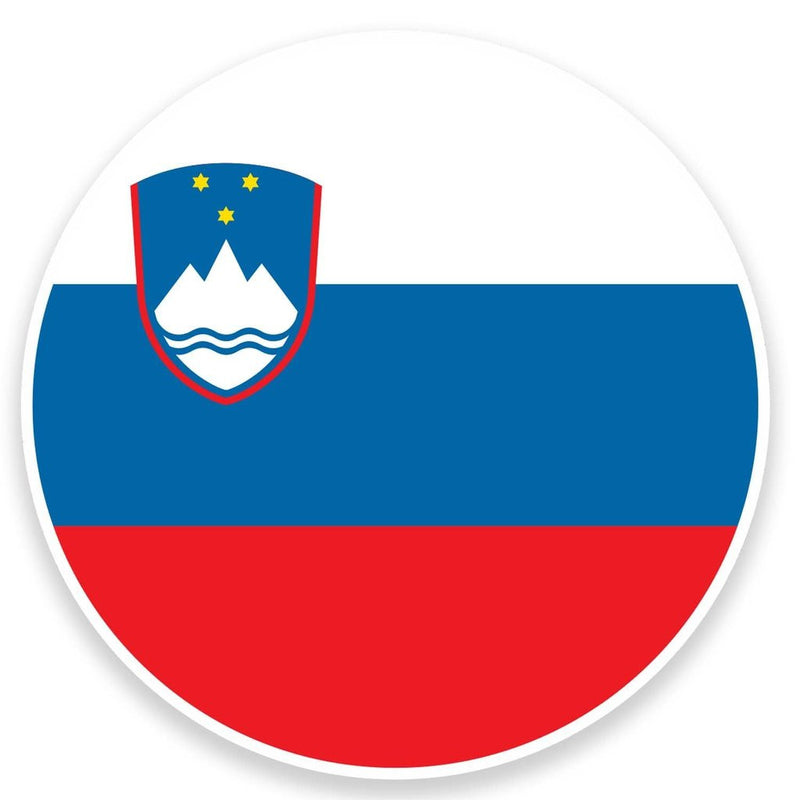2 x Slovenia Flag Vinyl Sticker