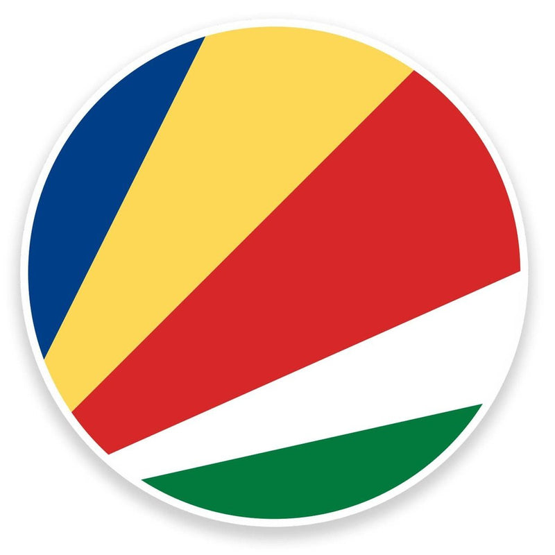 2 x Seychelles Flag Vinyl Sticker