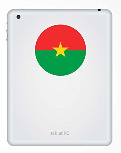 2 x Burkina Faso Flag Vinyl Sticker