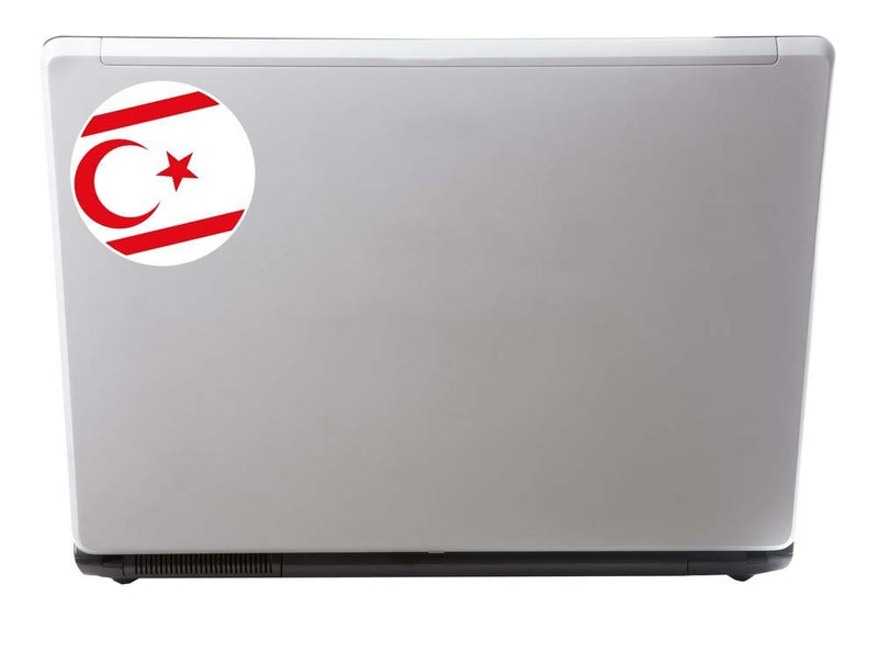 2 x Northern Cyprus Flag Vinyl Sticker