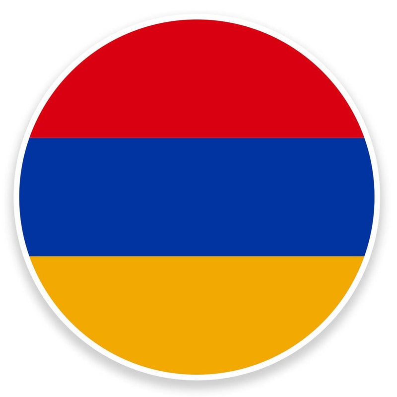 2 x Armenia Flag Vinyl Sticker