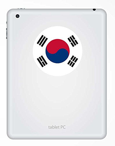 2 x South Korea Flag Vinyl Sticker