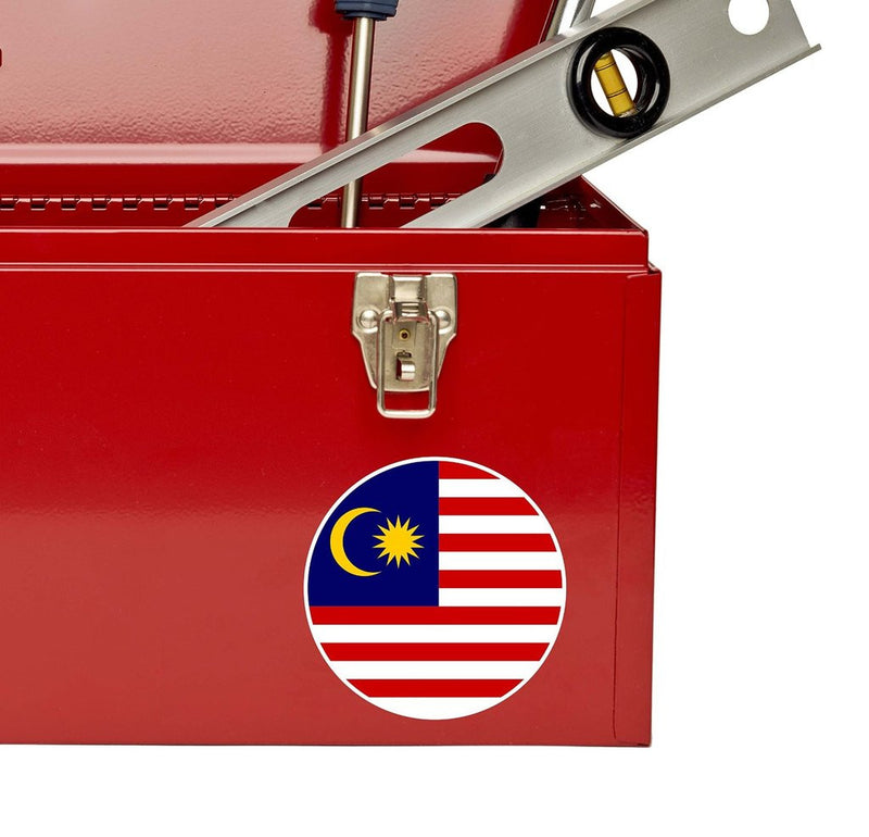 2 x Malaysia Flag Vinyl Sticker