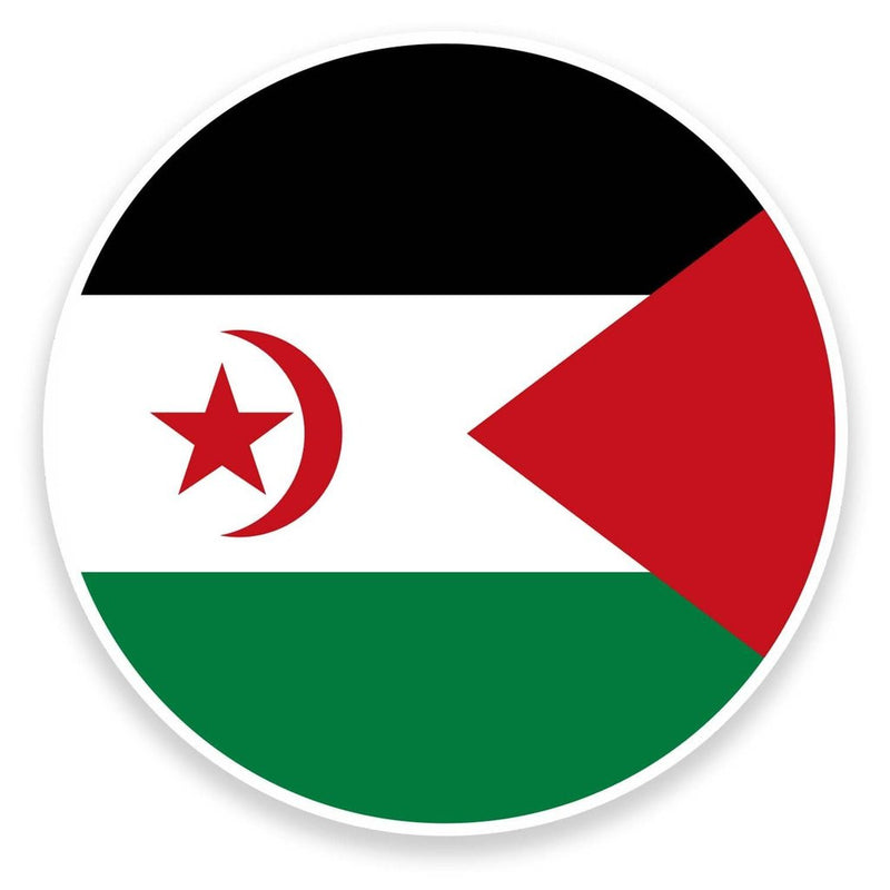 2 x Western Sahara Flag Vinyl Sticker