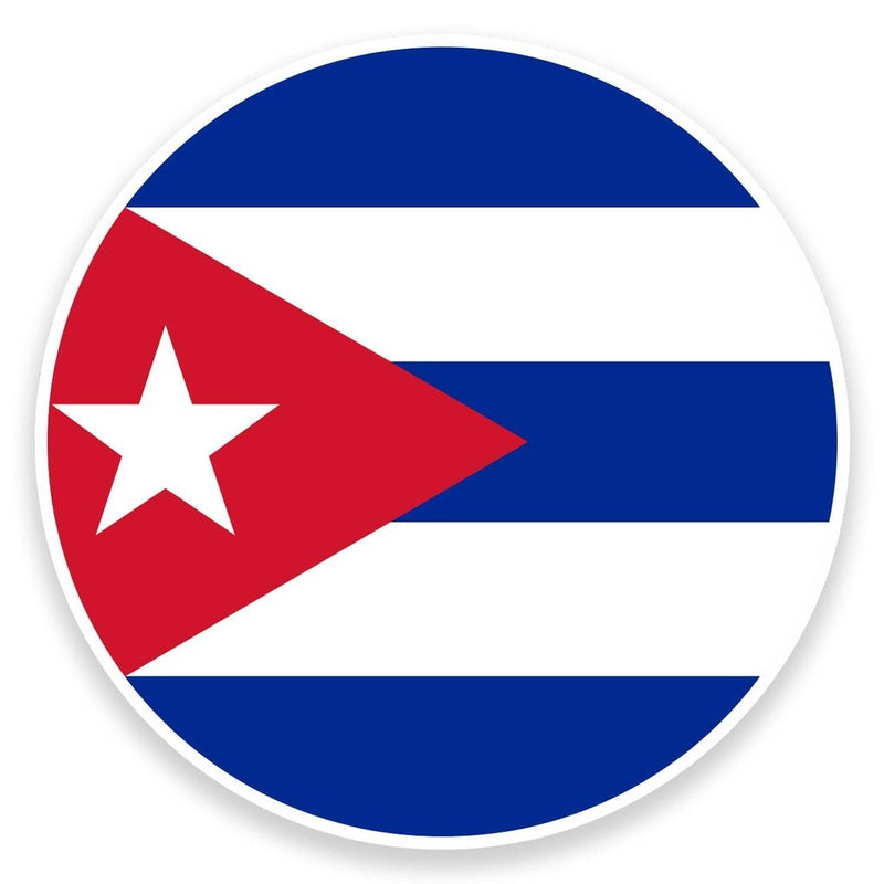2 x Cuba Flag Vinyl Sticker