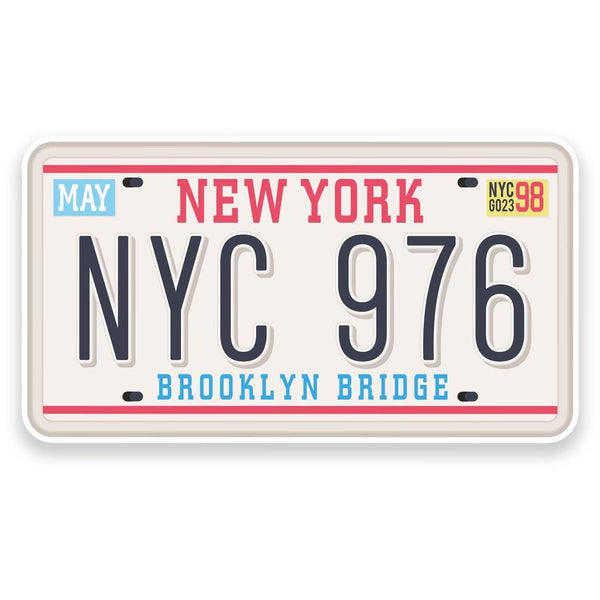 2 x NYC New York Brooklyn Vinyl Sticker  #9168