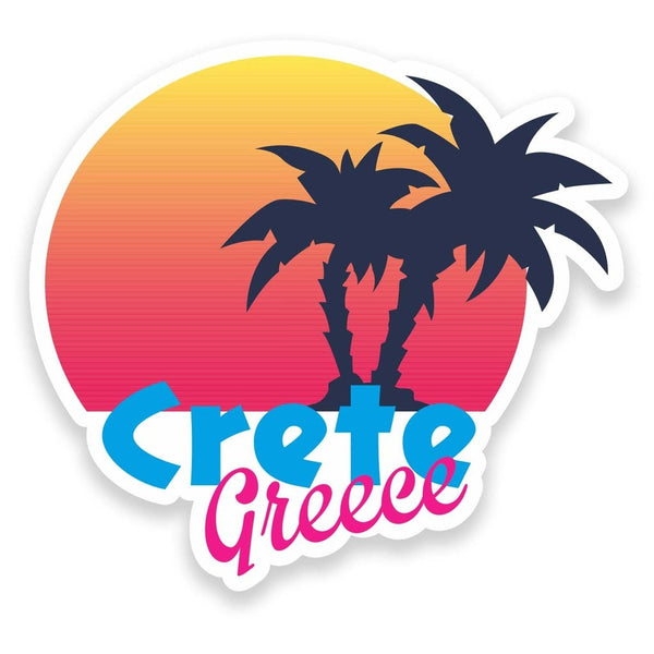 2 x Crete Greece Vinyl Sticker  #9177