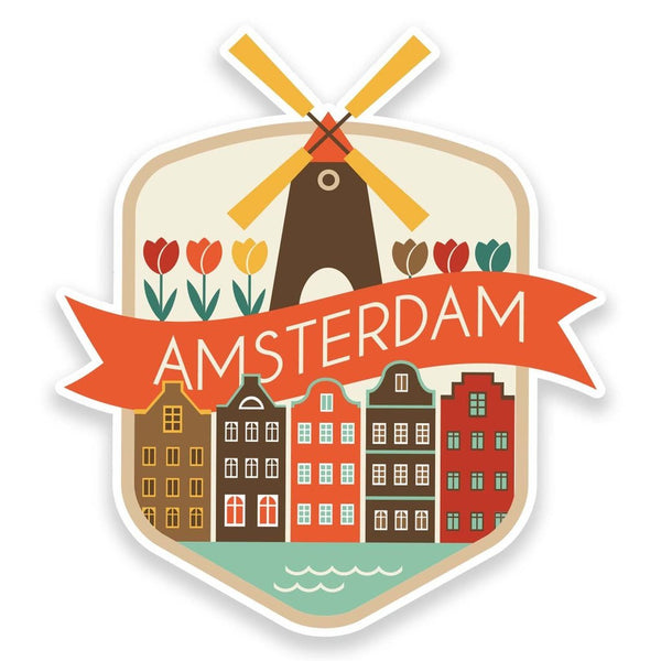 2 x Amsterdam Netherlands Vinyl Sticker  #9188
