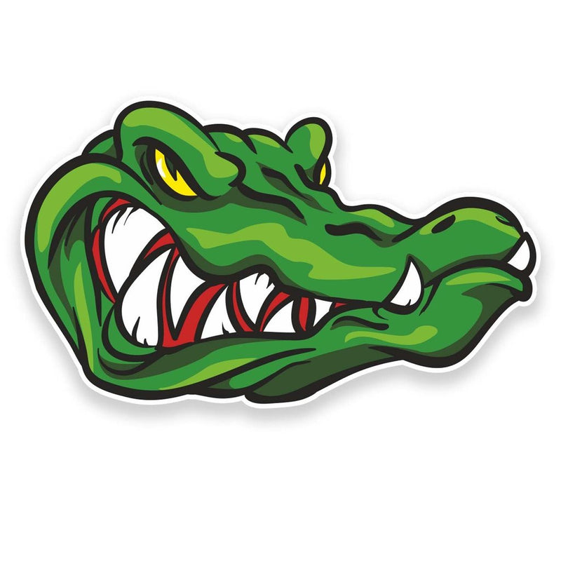 2 x Crocodile Alligator Vinyl Sticker