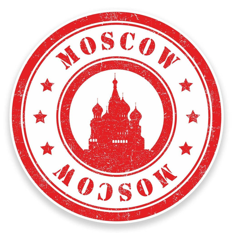 2 x Moscow Vinyl Sticker
