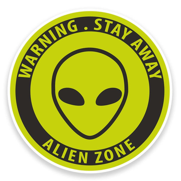 2 x Alien Vinyl Sticker  #9219