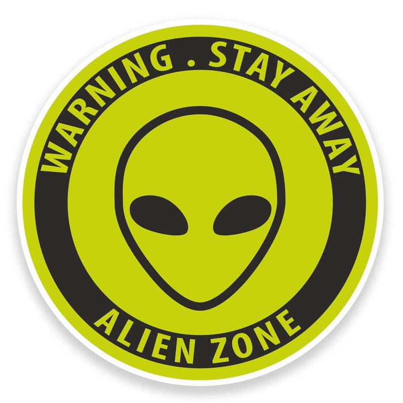2 x Alien Vinyl Sticker