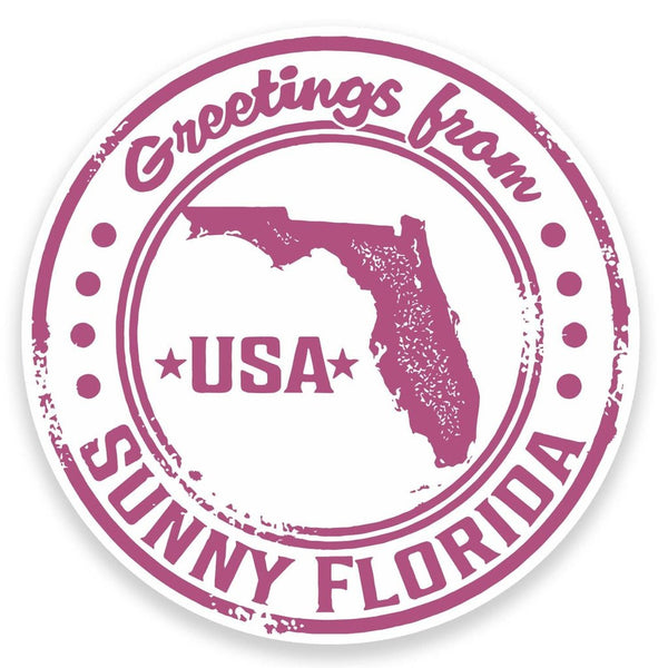 2 x Florida Vinyl Sticker  #9230