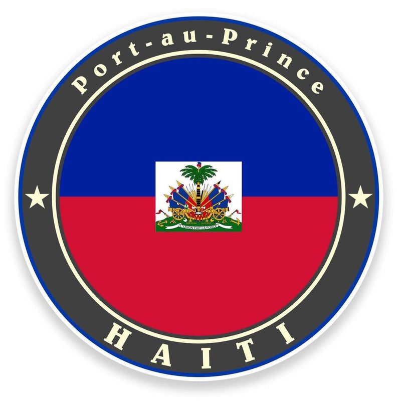 2 x Haiti Flag Vinyl Sticker