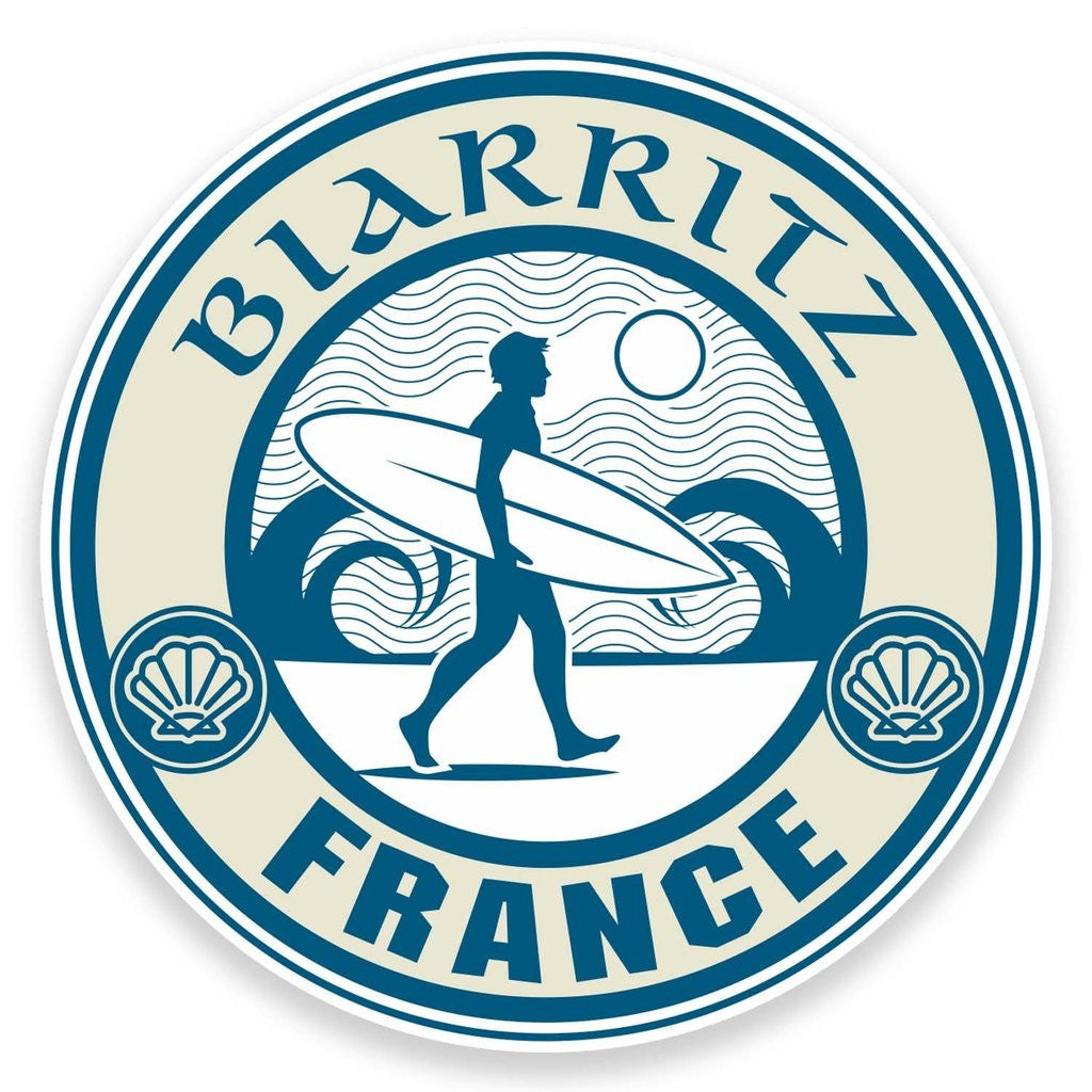 2 x Biarritz France Vinyl Sticker #9244