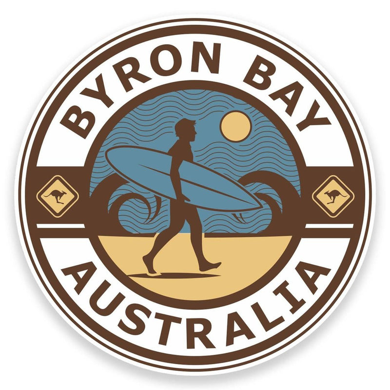 2 x Byron Bay Australia Vinyl Sticker