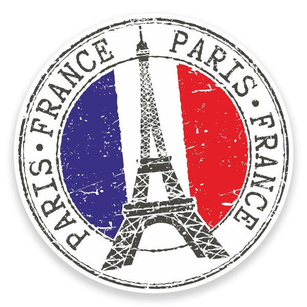2 x Paris Eiffel Tower France Vinyl Sticker  #9271