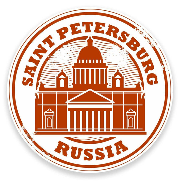 2 x Petersburg Russia Vinyl Sticker #9280