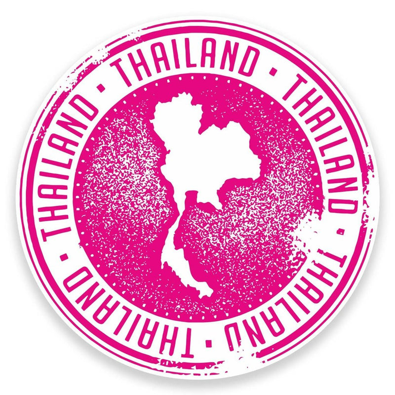 2 x Thailand Vinyl Sticker Pink