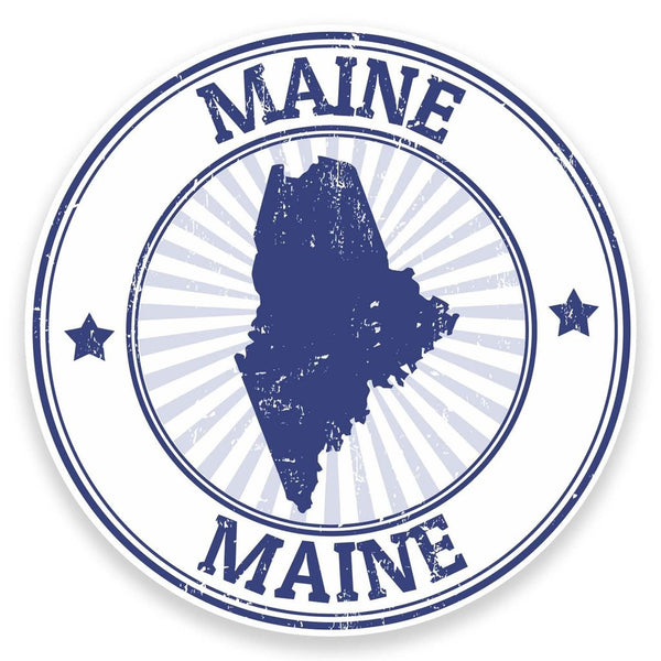2 x Maine USA Vinyl Sticker #9292