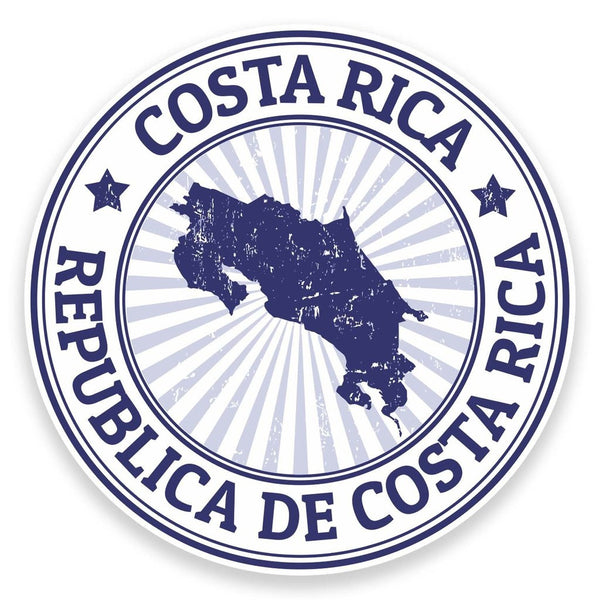 2 x Costa Rica Flag Vinyl Sticker #9295