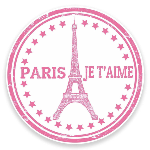 2 x Paris Eiffel Tower France Vinyl Sticker #9301