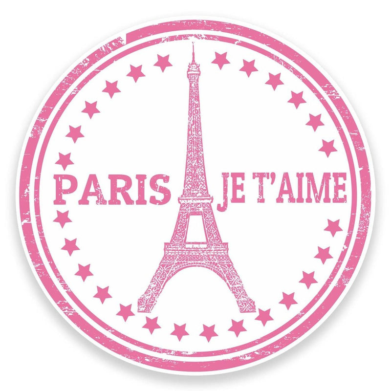 2 x Paris Eiffel Tower France Vinyl Sticker