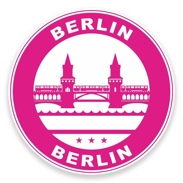 2 x Berlin Germany Vinyl Sticker #9313