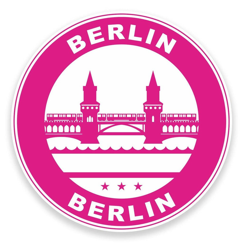 2 x Berlin Germany Vinyl Sticker