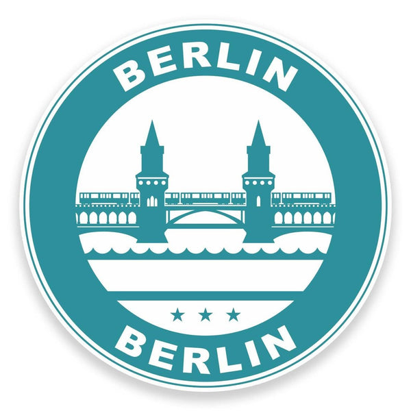 2 x Berlin Germany Vinyl Sticker #9314